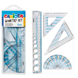 Carioca σετ γεωμετρικών οργάνων 4 τεμαχίων